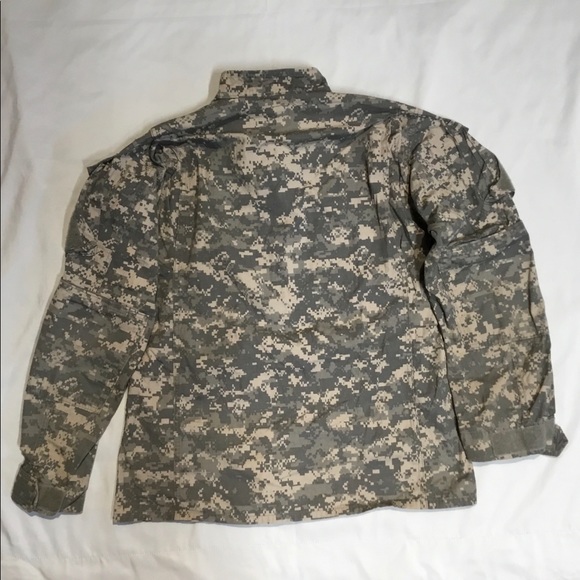 US Army camo coat combat uniform Sz M long - Picture 5 of 9